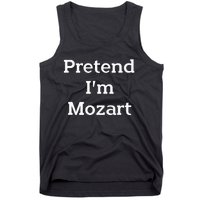 Pretend Im Mozart Costume Funny Music Halloween Party Tank Top