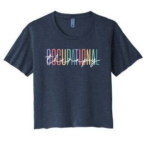 Play Is My Favorite Occupation Autism Special Education Women's Crop Top Tee