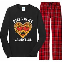 Pizza Is My Valentine Valentines Day Pizza Lover Long Sleeve Pajama Set