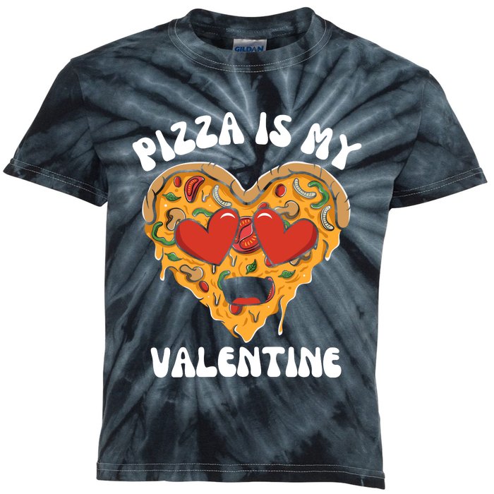 Pizza Is My Valentine Valentines Day Pizza Lover Kids Tie-Dye T-Shirt