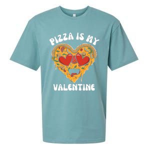 Pizza Is My Valentine Valentines Day Pizza Lover Sueded Cloud Jersey T-Shirt