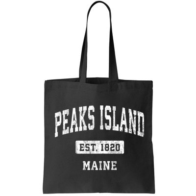 Peaks Island Maine Me Vintage Sports Established Bag