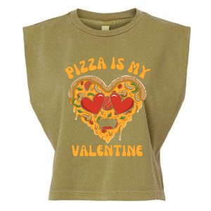 Pizza Is My Valentine Valentines Day Pizza Lover Garment-Dyed Women's Muscle Tee