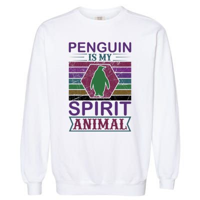 Penguin Is My Spirit Animal Garment-Dyed Sweatshirt