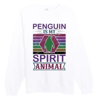 Penguin Is My Spirit Animal Premium Crewneck Sweatshirt