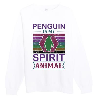 Penguin Is My Spirit Animal Premium Crewneck Sweatshirt