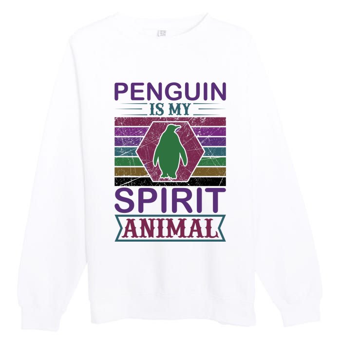 Penguin Is My Spirit Animal Premium Crewneck Sweatshirt