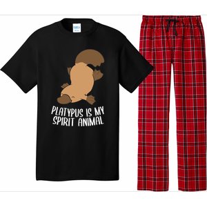 Platypus Is My Spirit Animal Funny Platypus Gift Pajama Set