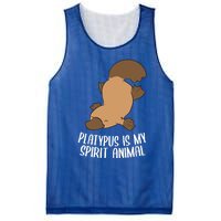 Platypus Is My Spirit Animal Funny Platypus Gift Mesh Reversible Basketball Jersey Tank