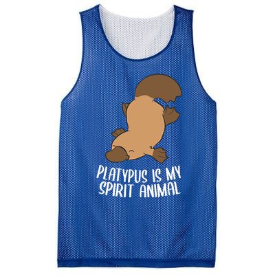 Platypus Is My Spirit Animal Funny Platypus Gift Mesh Reversible Basketball Jersey Tank