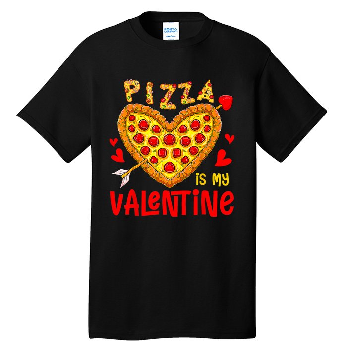 Pizza Is My Valentine Funny Valentines Day Tall T-Shirt