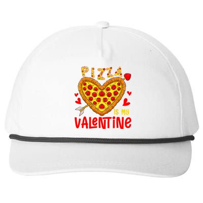 Pizza Is My Valentine Funny Valentines Day Snapback Five-Panel Rope Hat