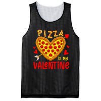 Pizza Is My Valentine Funny Valentines Day Mesh Reversible Basketball Jersey Tank