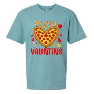 Pizza Is My Valentine Funny Valentines Day Sueded Cloud Jersey T-Shirt