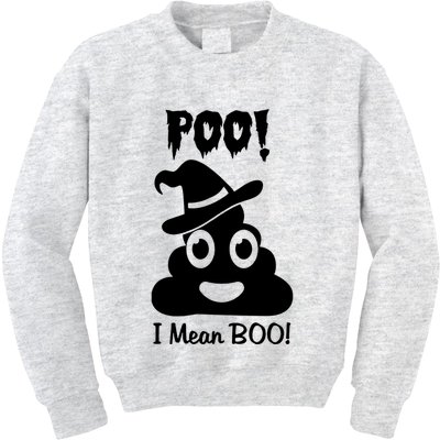 Poo I Mean Boo Kids Sweatshirt