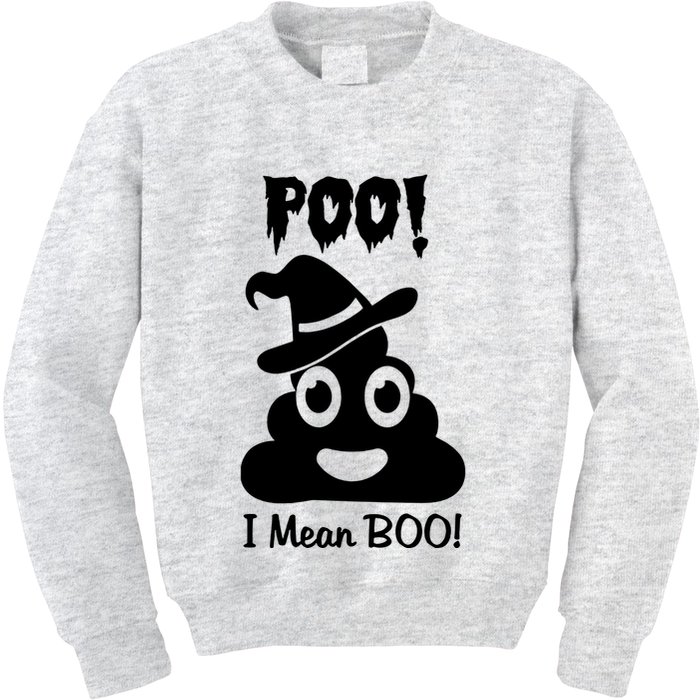 Poo I Mean Boo Kids Sweatshirt