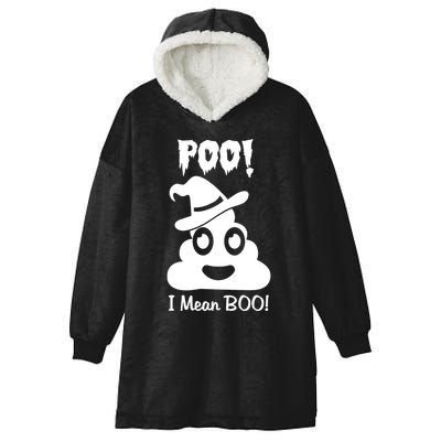 Poo I Mean Boo Hooded Wearable Blanket