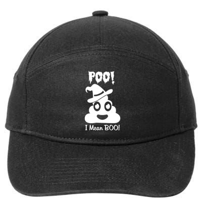 Poo I Mean Boo 7-Panel Snapback Hat