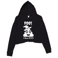 Poo I Mean Boo Crop Fleece Hoodie