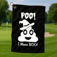 Poo I Mean Boo Golf Towel