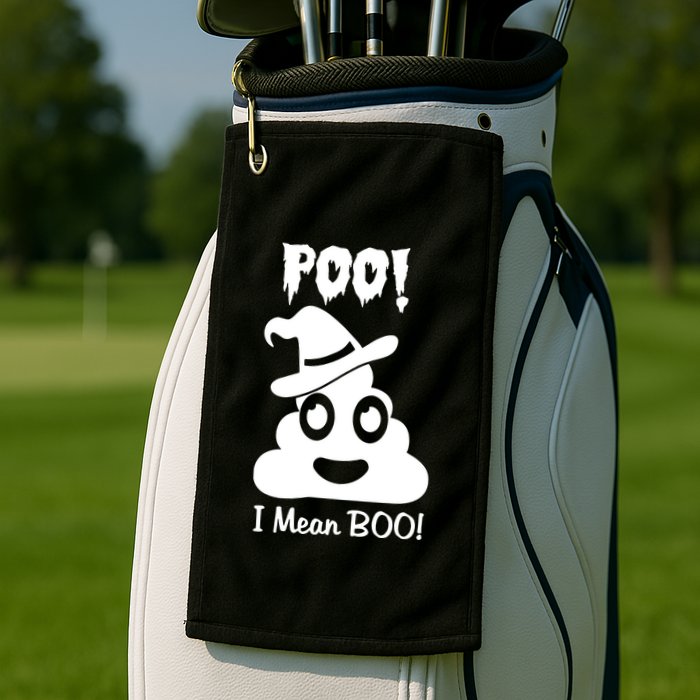 Poo I Mean Boo Golf Towel