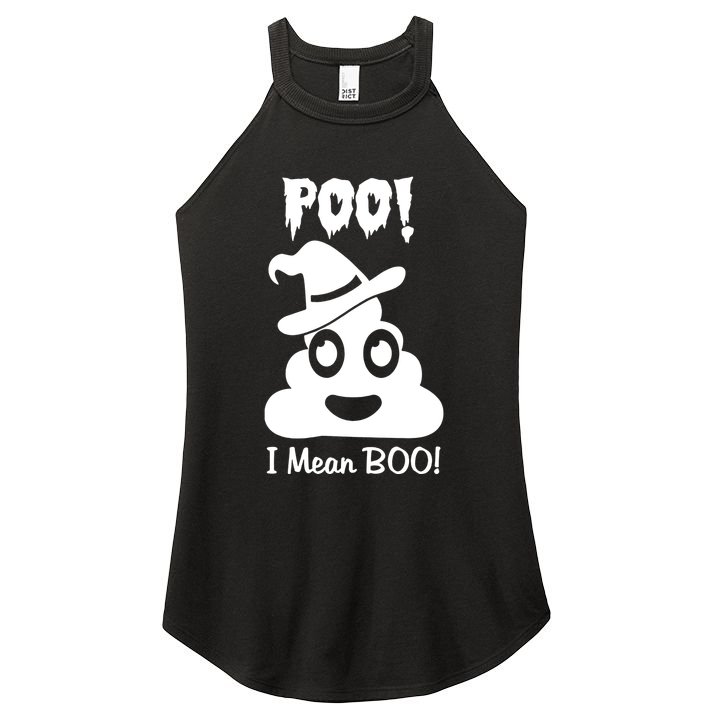 Poo I Mean Boo Women's Perfect Tri Rocker Tank
