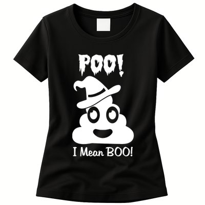 Poo I Mean Boo Womens T-Shirt