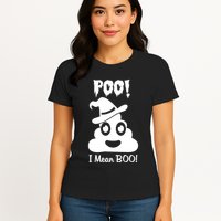 Poo I Mean Boo Womens T-Shirt