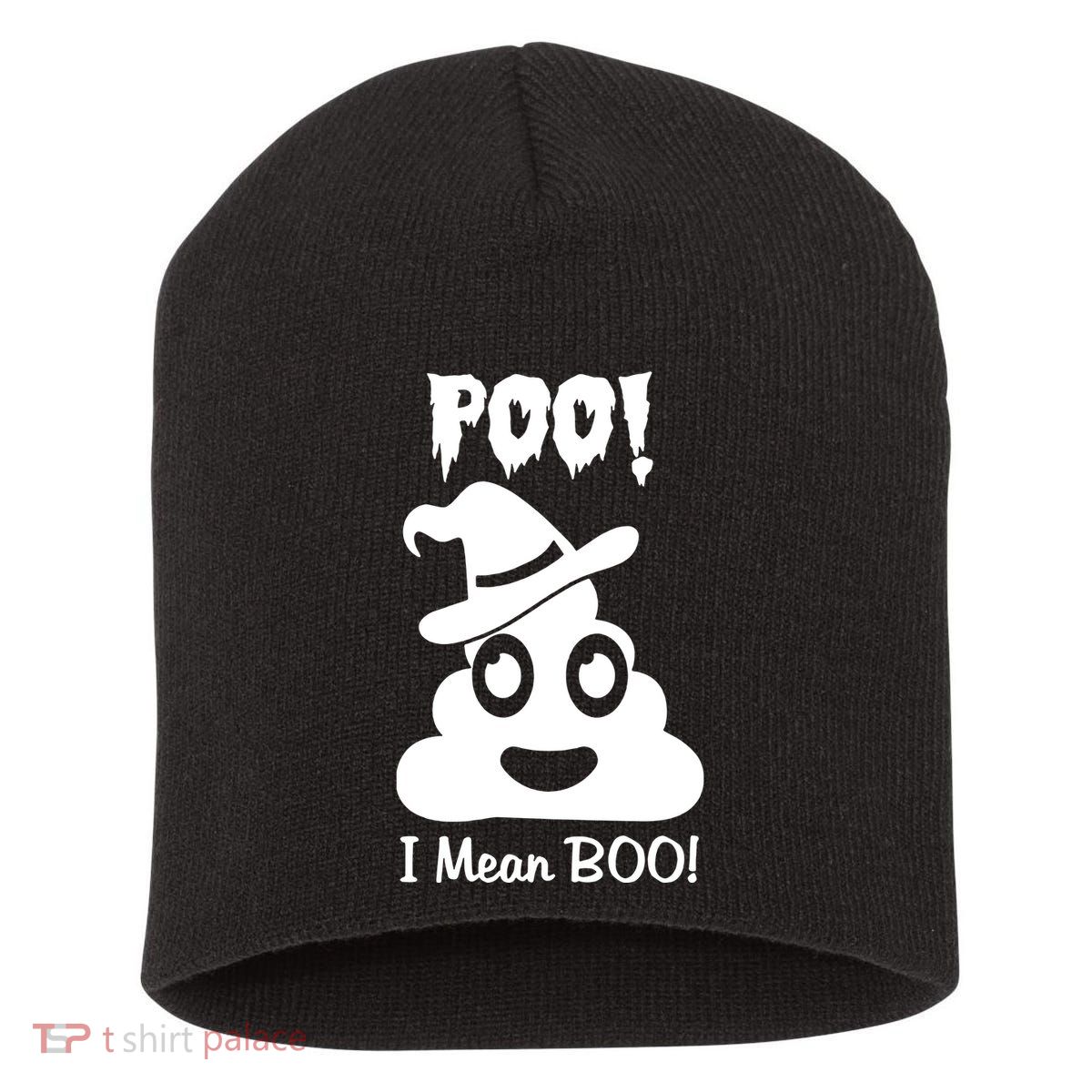 Poo I Mean Boo Short Acrylic Beanie