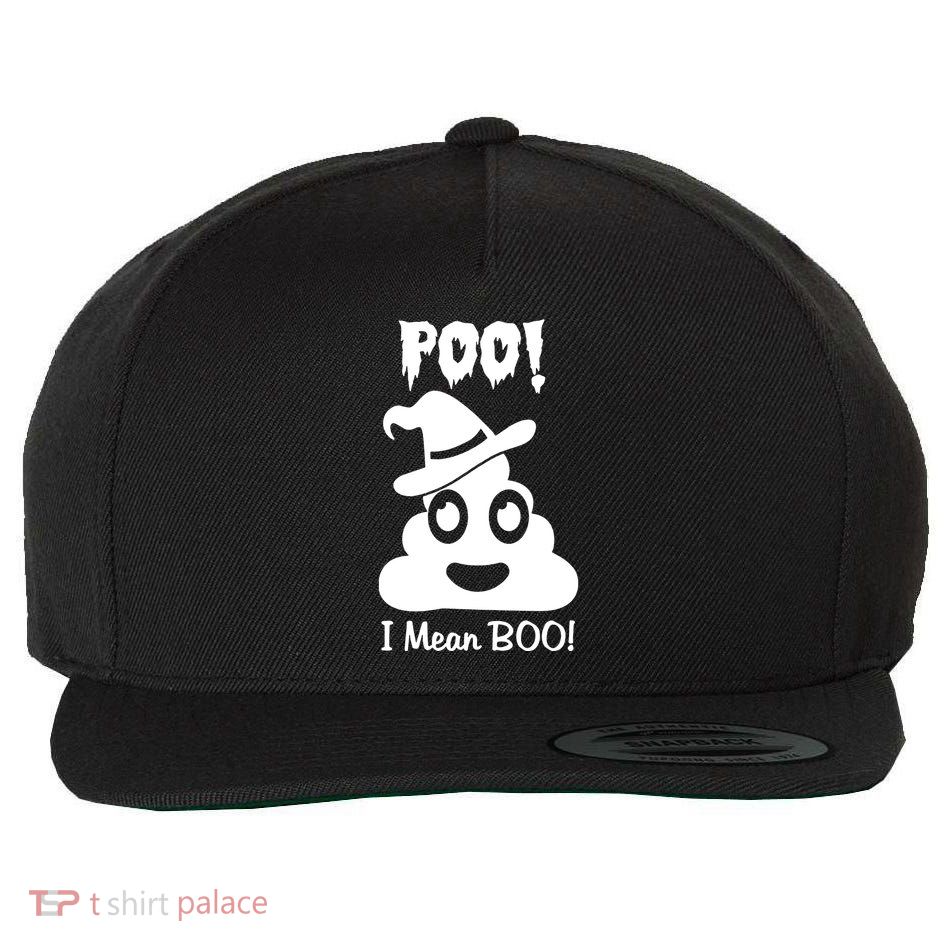 Poo I Mean Boo Wool Snapback Cap