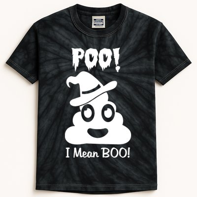 Poo I Mean Boo Kids Tie-Dye T-Shirt