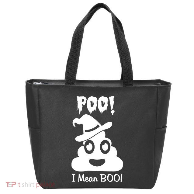 Poo I Mean Boo Zip Tote Bag