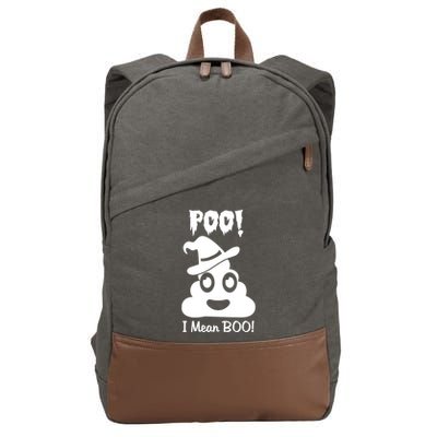 Poo I Mean Boo Cotton Canvas Backpack