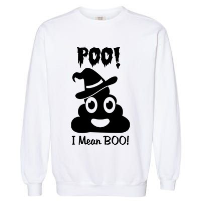 Poo I Mean Boo Garment-Dyed Sweatshirt