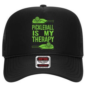 Pickleball is My Therapy Pickleball Paddle spots High Crown Mesh Back Trucker Hat