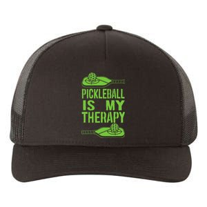 Pickleball is My Therapy Pickleball Paddle spots Yupoong Adult 5-Panel Trucker Hat