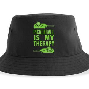 Pickleball is My Therapy Pickleball Paddle spots Sustainable Bucket Hat