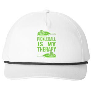 Pickleball is My Therapy Pickleball Paddle spots Snapback Five-Panel Rope Hat