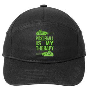 Pickleball is My Therapy Pickleball Paddle spots 7-Panel Snapback Hat