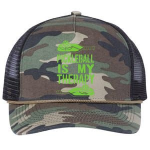 Pickleball is My Therapy Pickleball Paddle spots Retro Rope Trucker Hat Cap