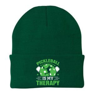 Pickleball Is My Therapy Knit Cap Winter Beanie