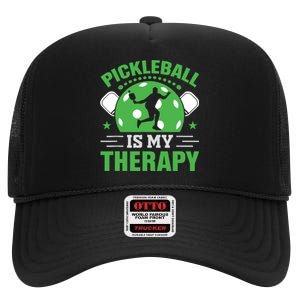 Pickleball Is My Therapy High Crown Mesh Back Trucker Hat