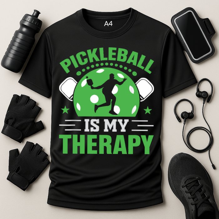 Pickleball Is My Therapy Cooling Performance Crew T-Shirt