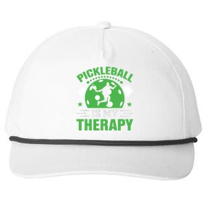 Pickleball Is My Therapy Snapback Five-Panel Rope Hat