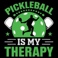 Pickleball Is My Therapy Dry Zone Grid Polo