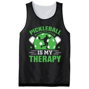 Pickleball Is My Therapy Mesh Reversible Basketball Jersey Tank