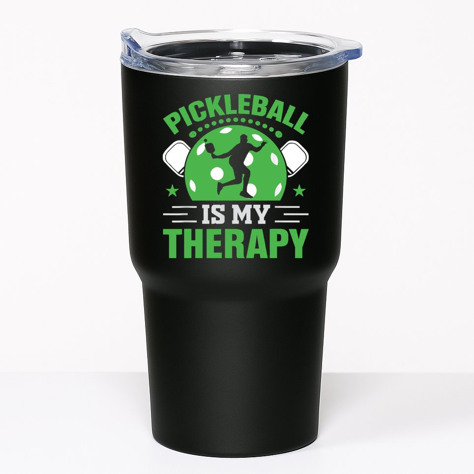 Pickleball Is My Therapy Tumbler