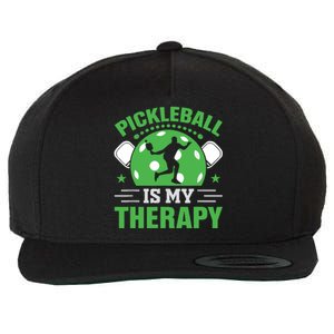 Pickleball Is My Therapy Wool Snapback Cap