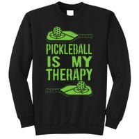 Pickleball is My Therapy. Funny Pickleball Paddle Sweatshirt