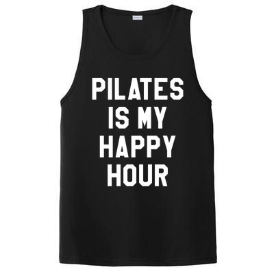 Pilates Is My Happy Hour Gift Yoga Saying Fitness Workout Gift PosiCharge Competitor Tank